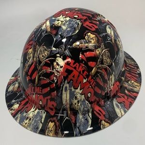 New Full Brim Hard Hat Custom Hydro Dipped FREDDY KRUGER